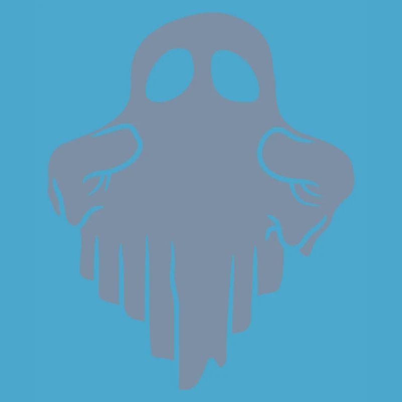 Horror funny floating ghost