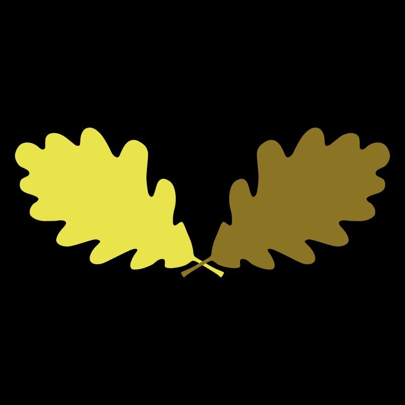 ★ Couleurs design modifiables ★ Deux feuilles de chêne