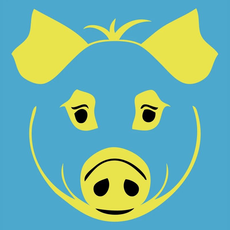Cochon dans le style comique