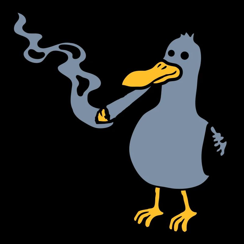 Kiffer Möwe Hanf rauchen