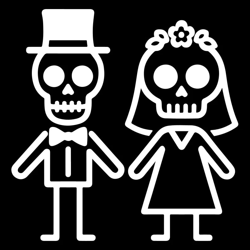 Couple Wedding Skeleton