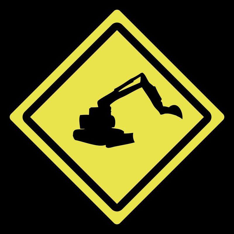 digger roadsign