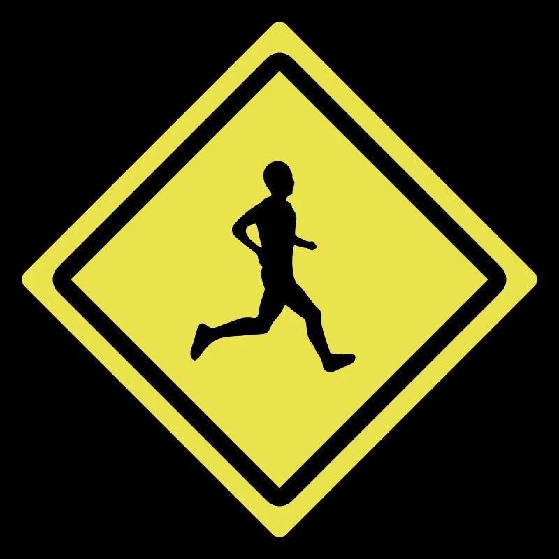 runner roadsign