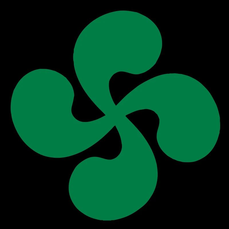 Croix Basque seul Verte