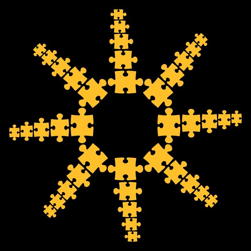 star puzzle sun pattern piece puzzle game puzzled