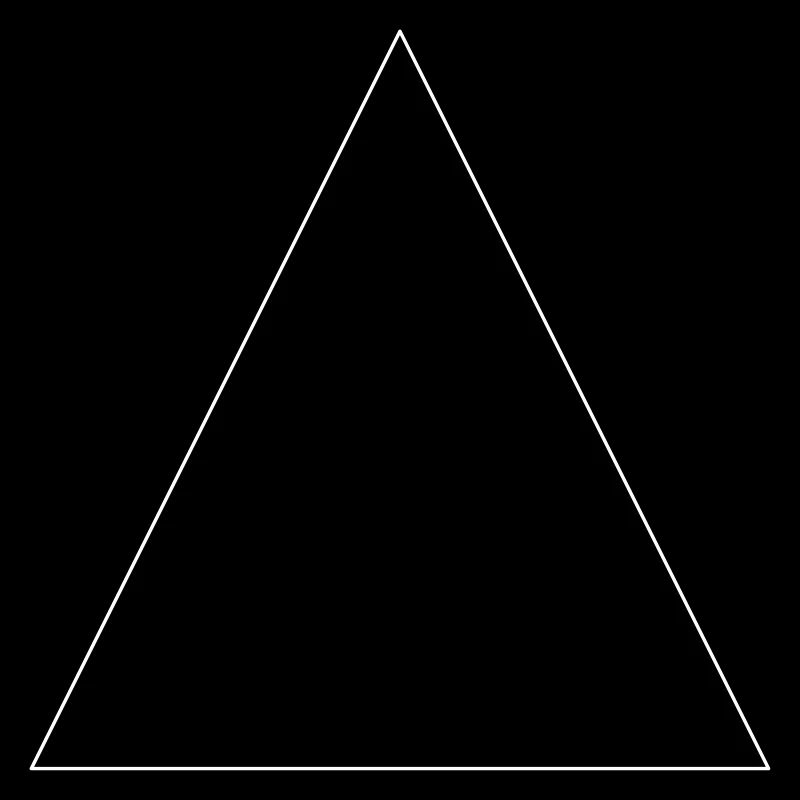 Triangle simple, minimaliste, simple, beau!