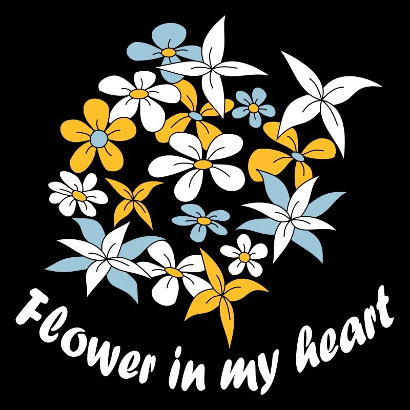 Fleur dans mon cœur