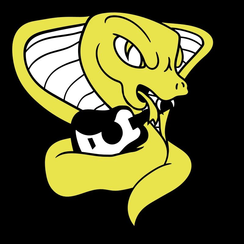 Evil Cobra Snake Jouant Langue Guitare Guitariste