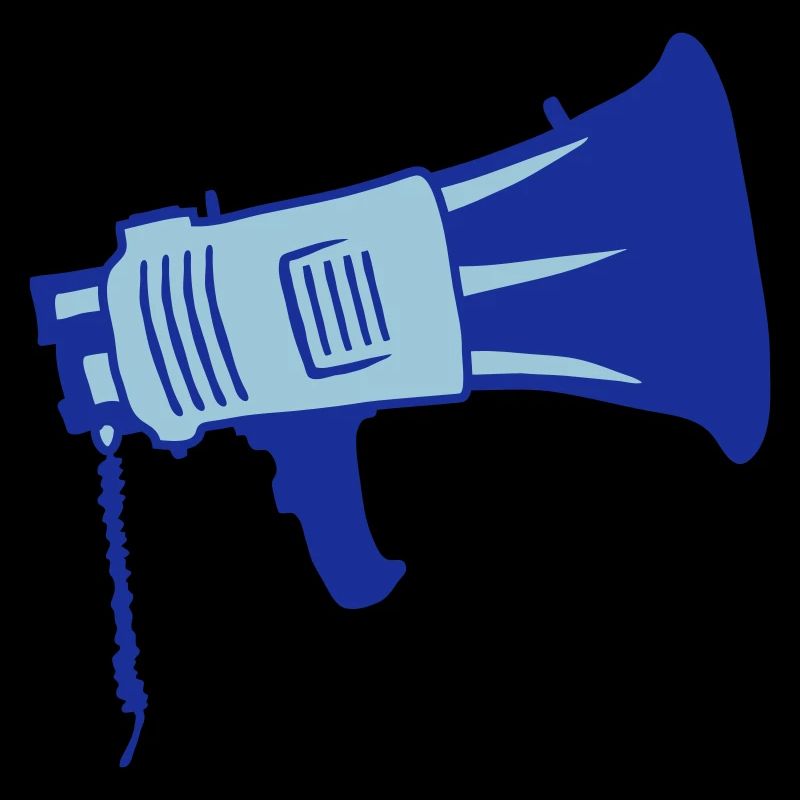 Symbole du mégaphone de propagande de démonstration