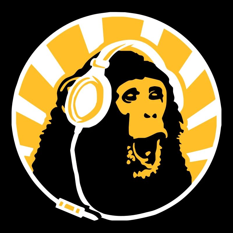 Monkey with Headphones