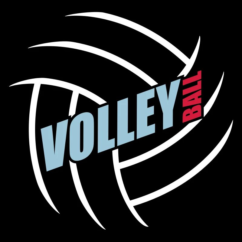 text logo design cool muster volleyball