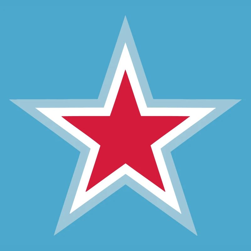 Blue Star Red White