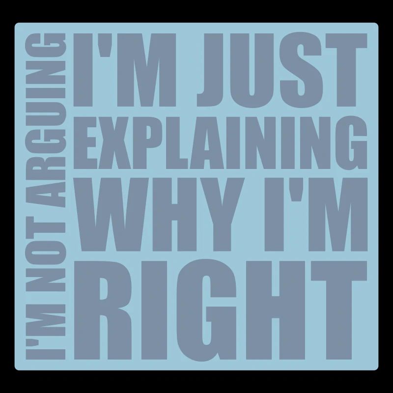 I m not arguing