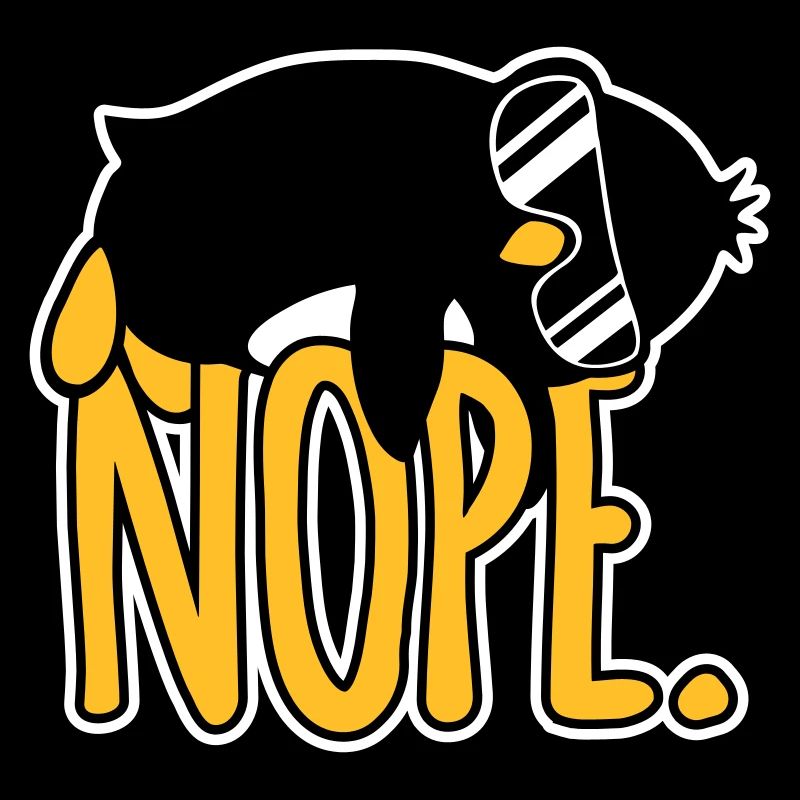 Nope. Penguin Quote Funny Lazy Sunglasses Cool