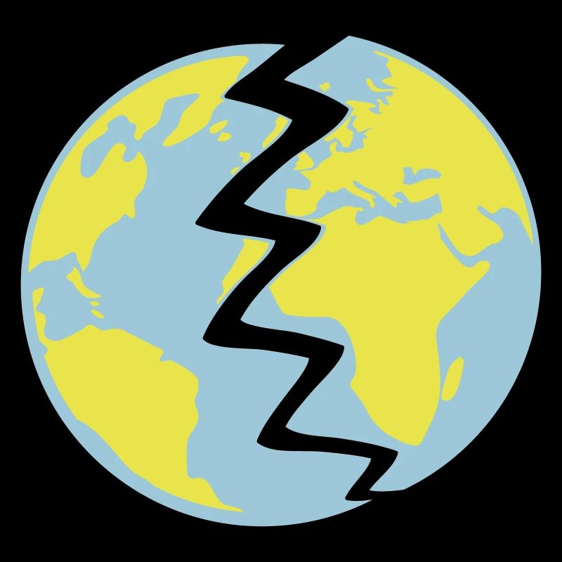 Conception de la Terre détruite