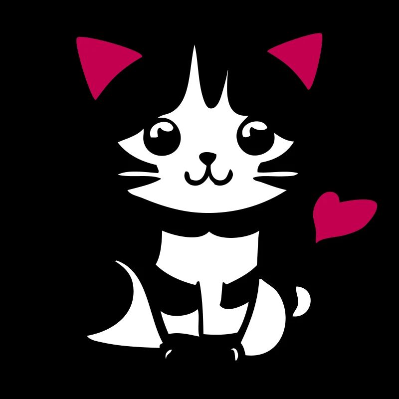 Süße Katze im Comic Stiel