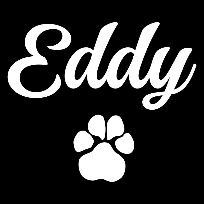 Hundename EDDY mit Pfote