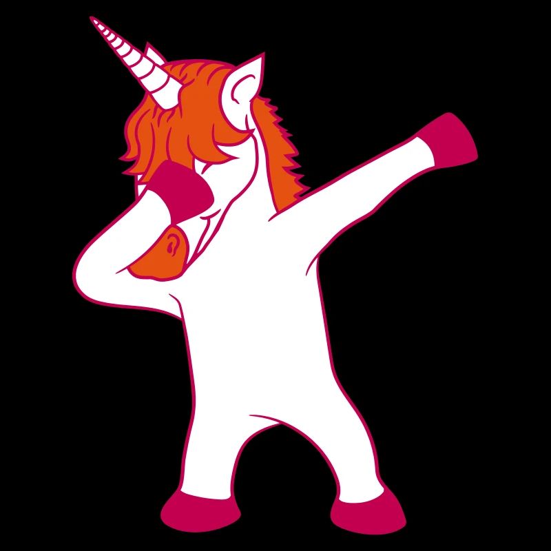 dabbing unicorn dab pose dance happy standing e
