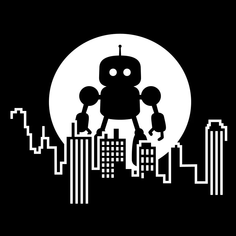 Futuristische Robot Skyline – Android