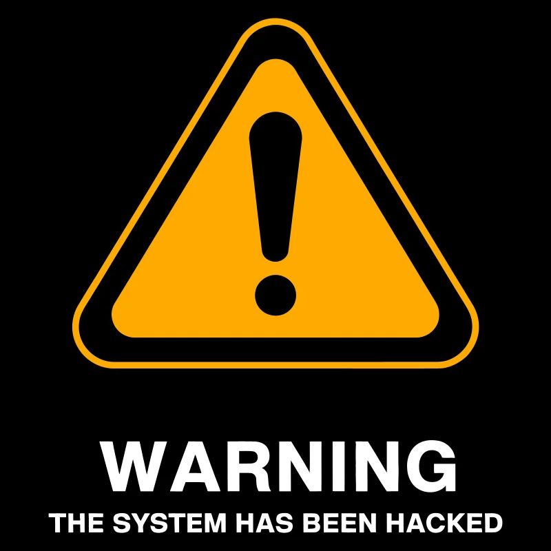 Icône d’avertissement du système piraté