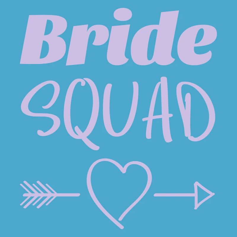 Bride Squad Heart Arrows Design