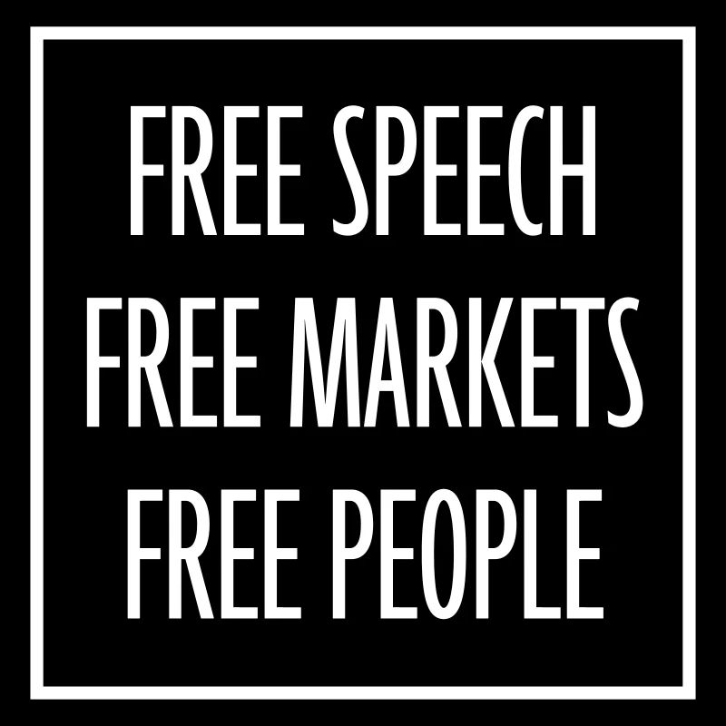 Marché de la liberté d’expression Peuple Libertarian Freedom Logo