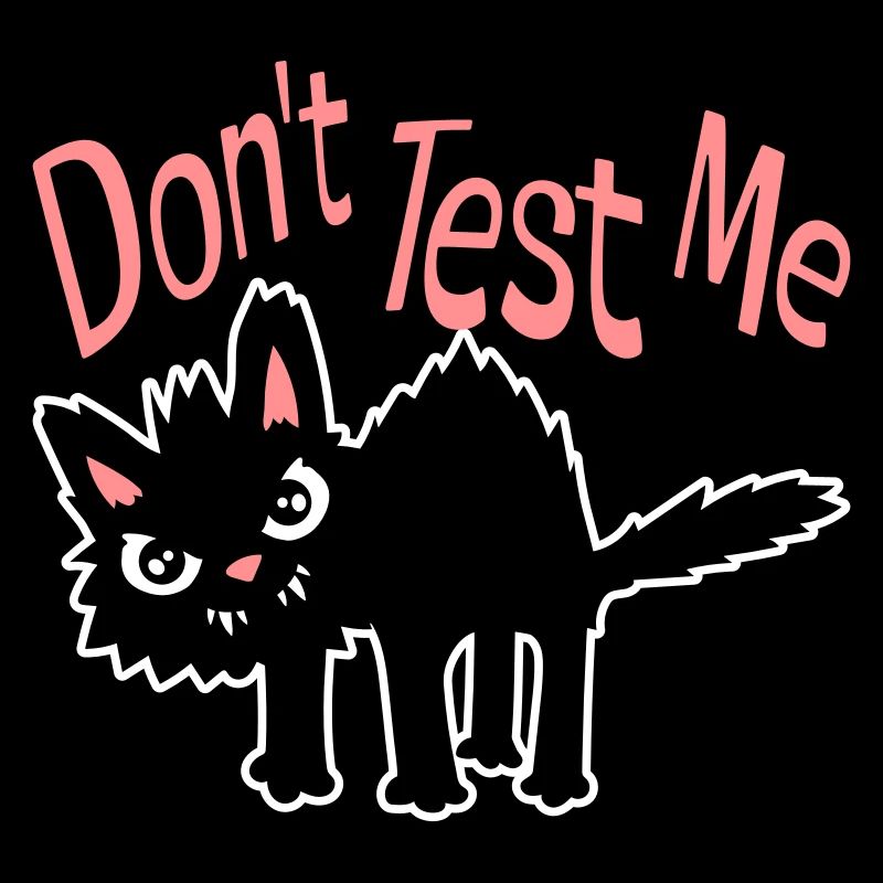 Ne me teste pas, chat coquin, citation drôle : logo