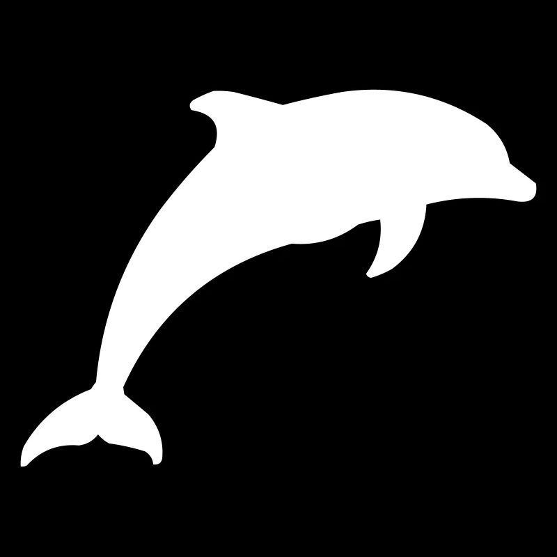 Leuchtender Delfin Silhouette