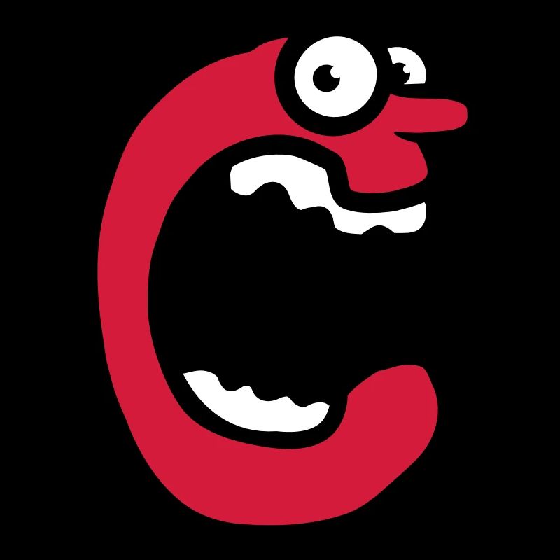 Grimace de lettre C crier Monster