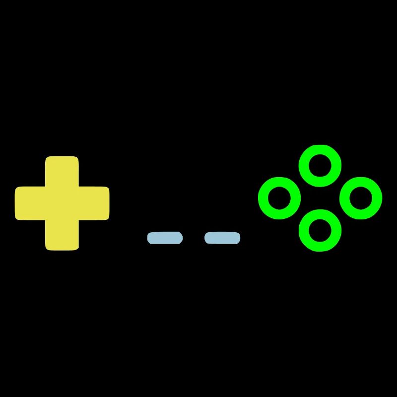 Gaming Controller Buttons Retro Vektor