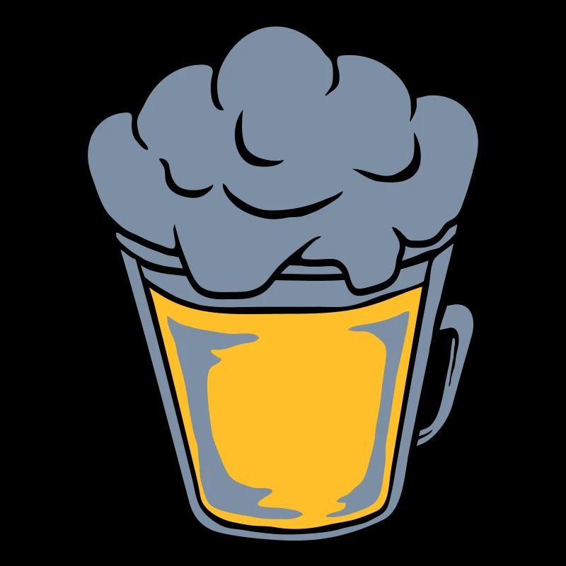 Bière comique vue d’en haut
