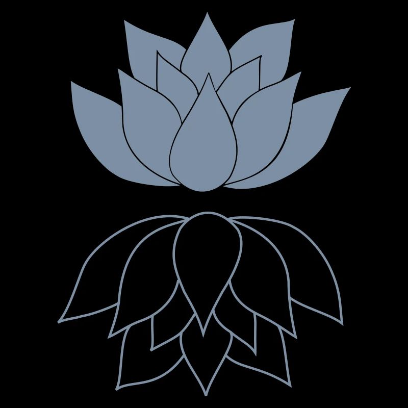 Lotus avec image miroir