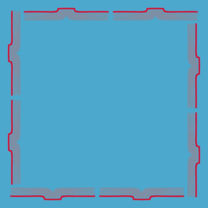 Square Frame Border Books