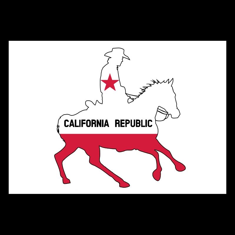 California State Flag Cowboy