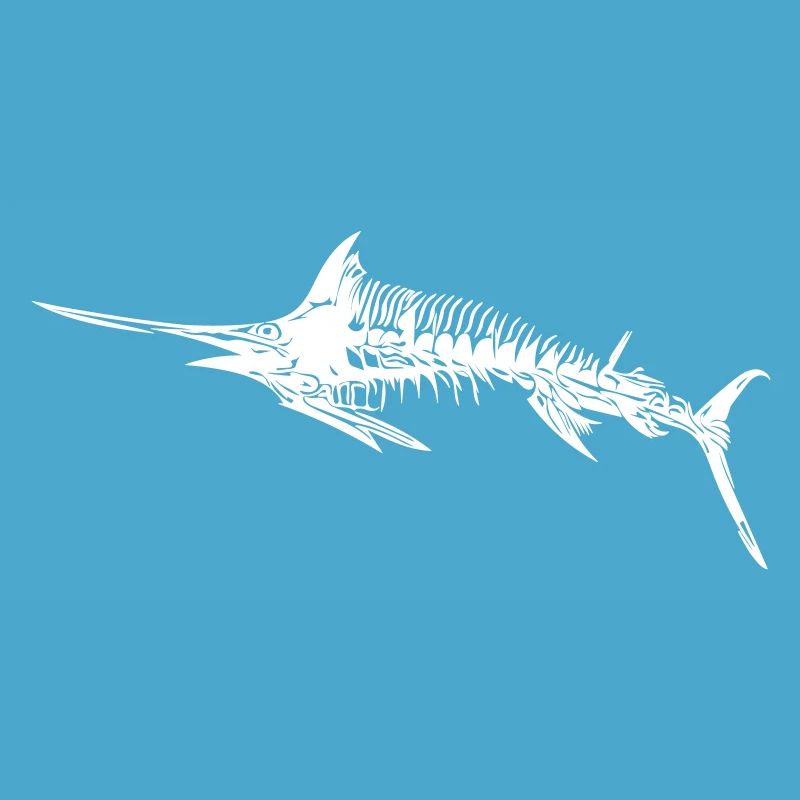 Swordfish skeleton