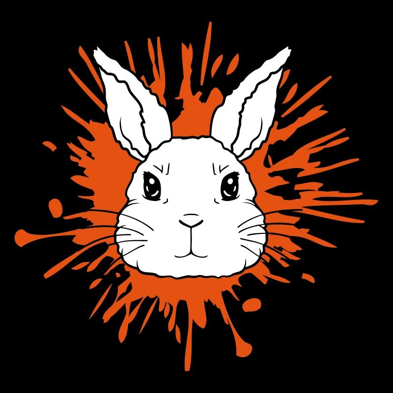 Éclaboussures de couleur gouttes lapin éclaboussures