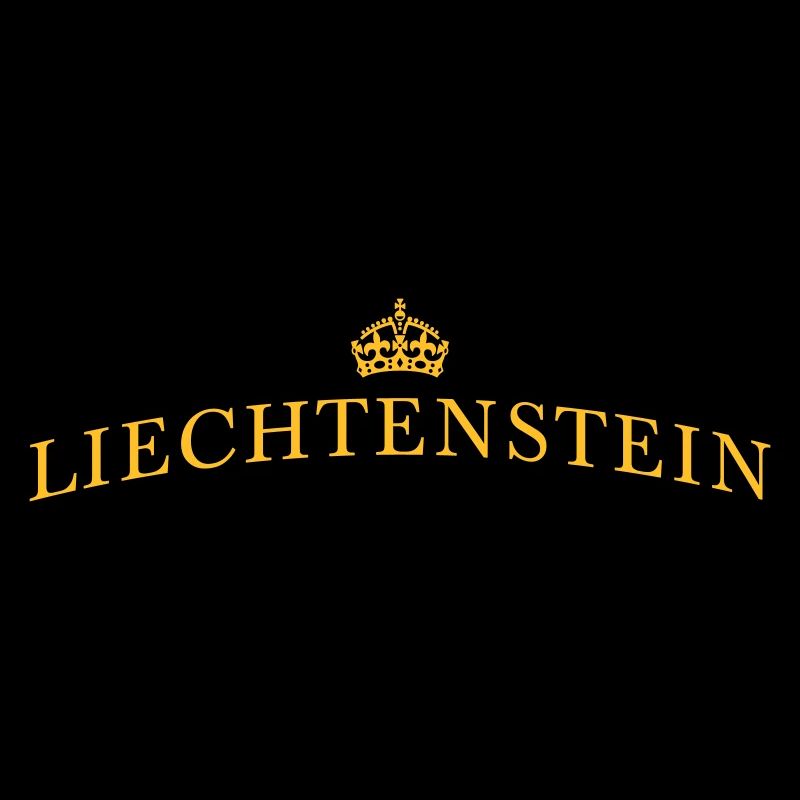 Liechtenstein lettering with crown | Vectorgraphi