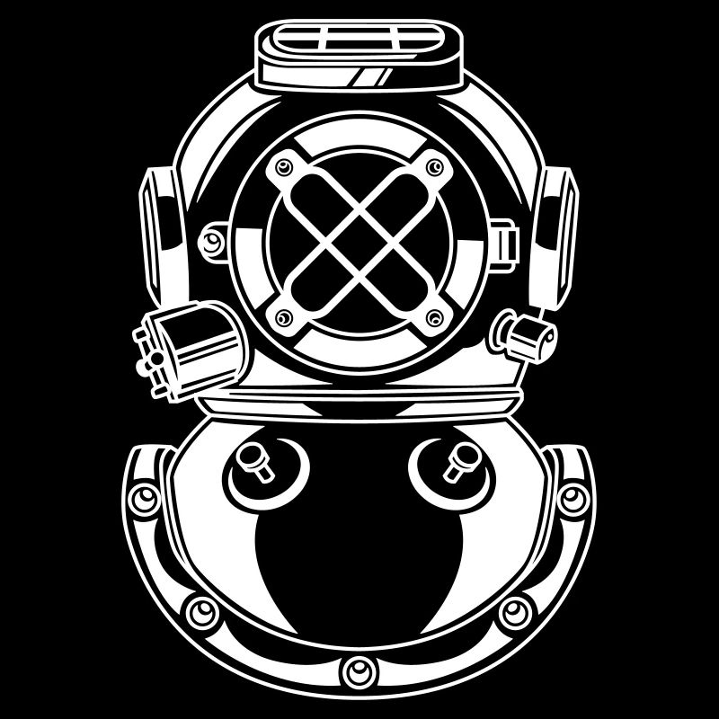 symbole de plongée casque de plongée