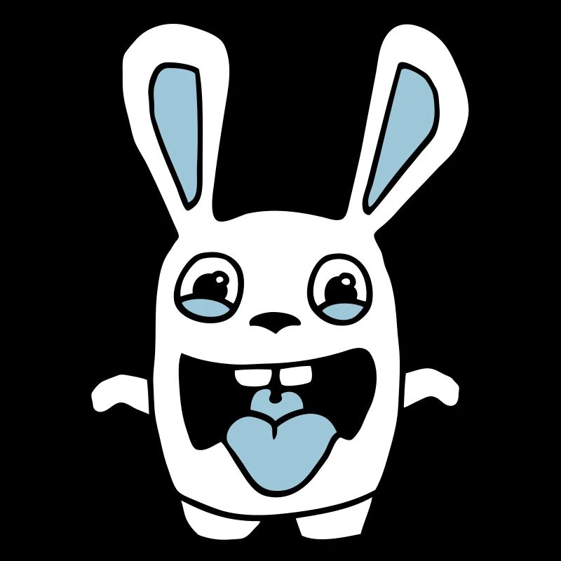 drawing cute rabbit stupid comic style cartoon fun