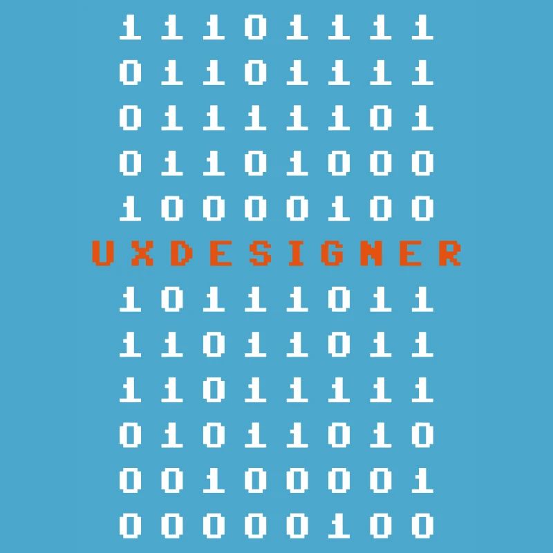 UX Designer Nerd Matrix Bit Bytes Gift