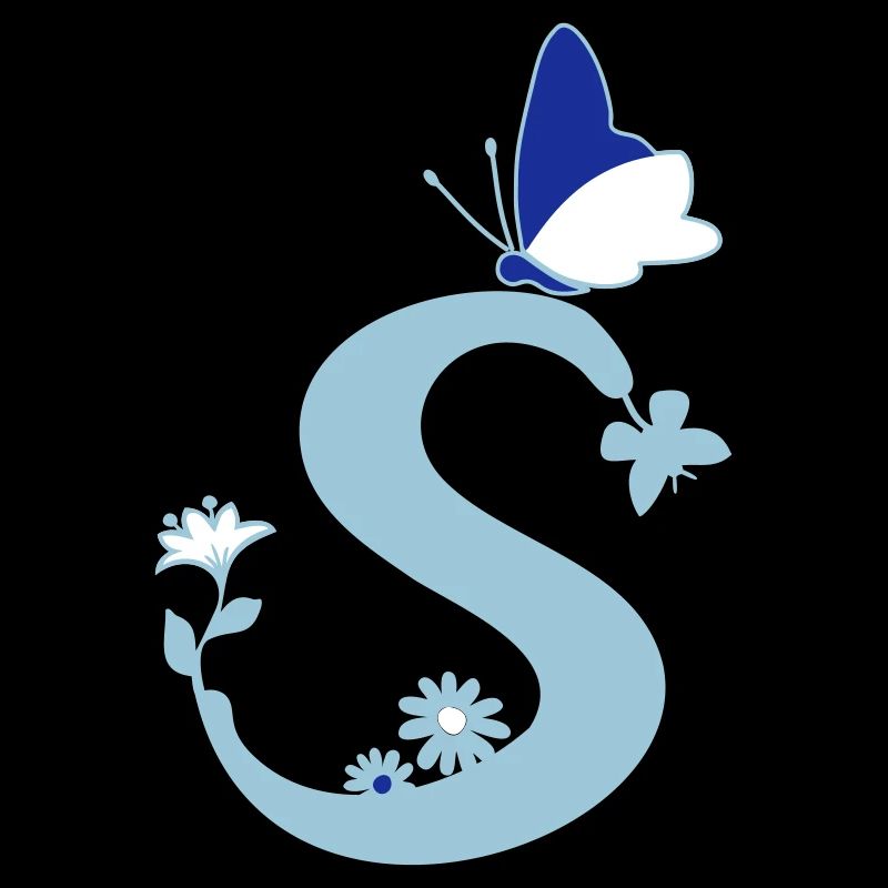 Papillon Décoration Lettre Initiale S