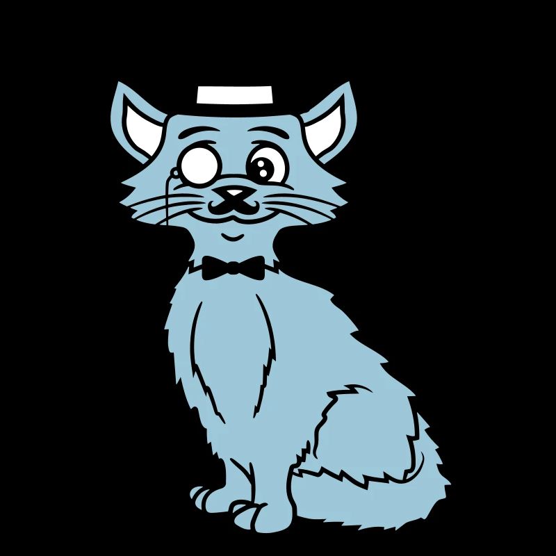 Sir Cat Gentleman Chapeau haut de forme Monocle Rich Gentleman