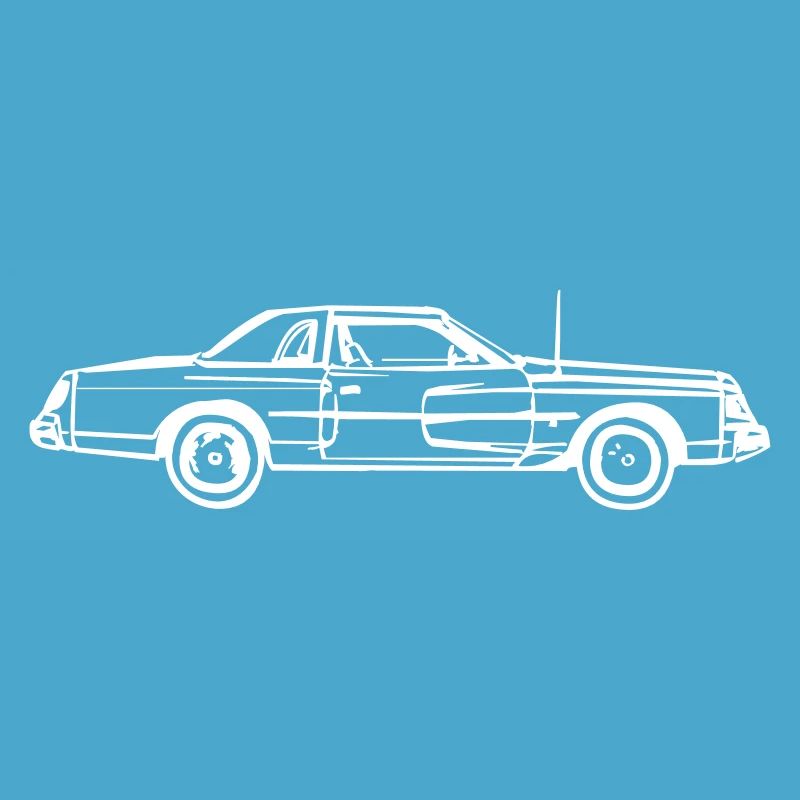 Langes Auto mit Antenne