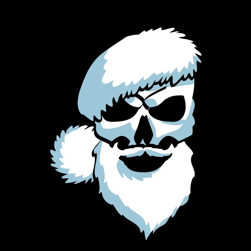 Totenschädel Weihnachtsmann