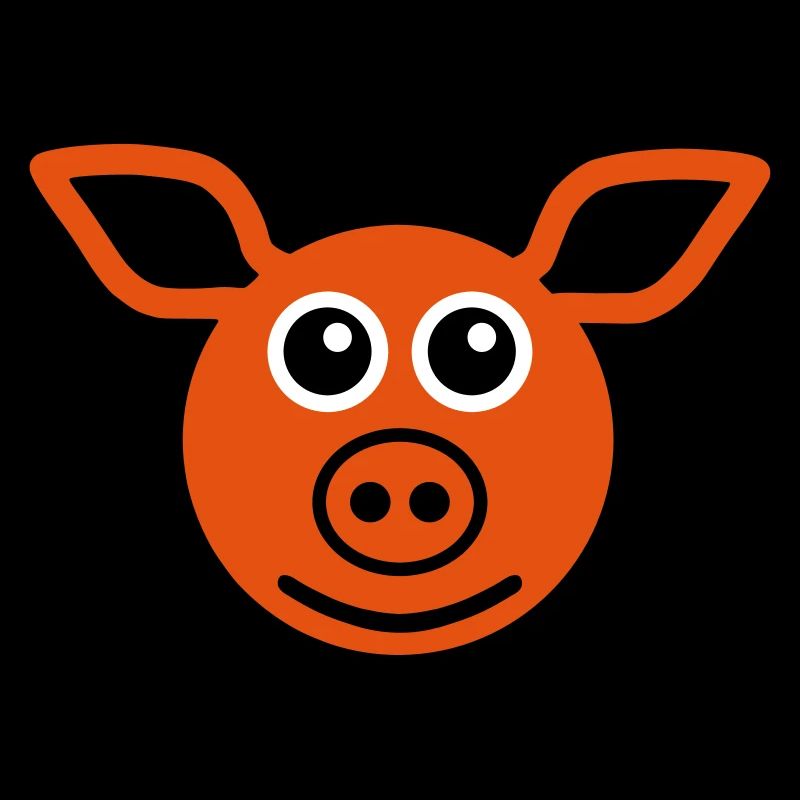 ★ couleurs de conception modifiables ★ visage cochon