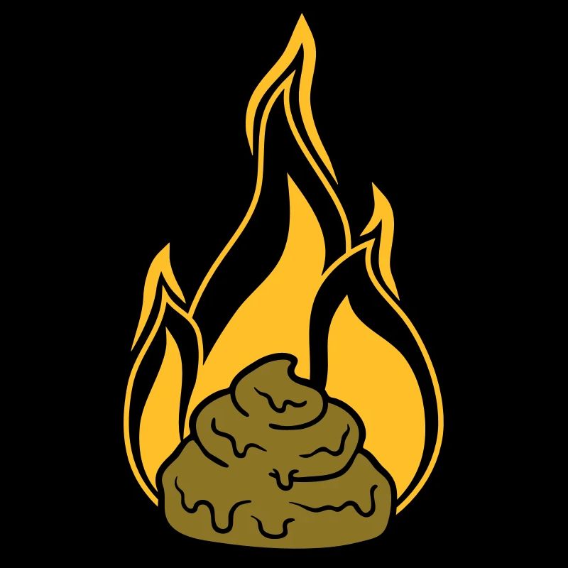 shit is on fire scheisse kot haufen haeufchen kack