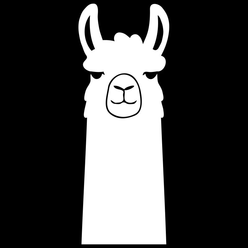 Adorable lama de dessin animé