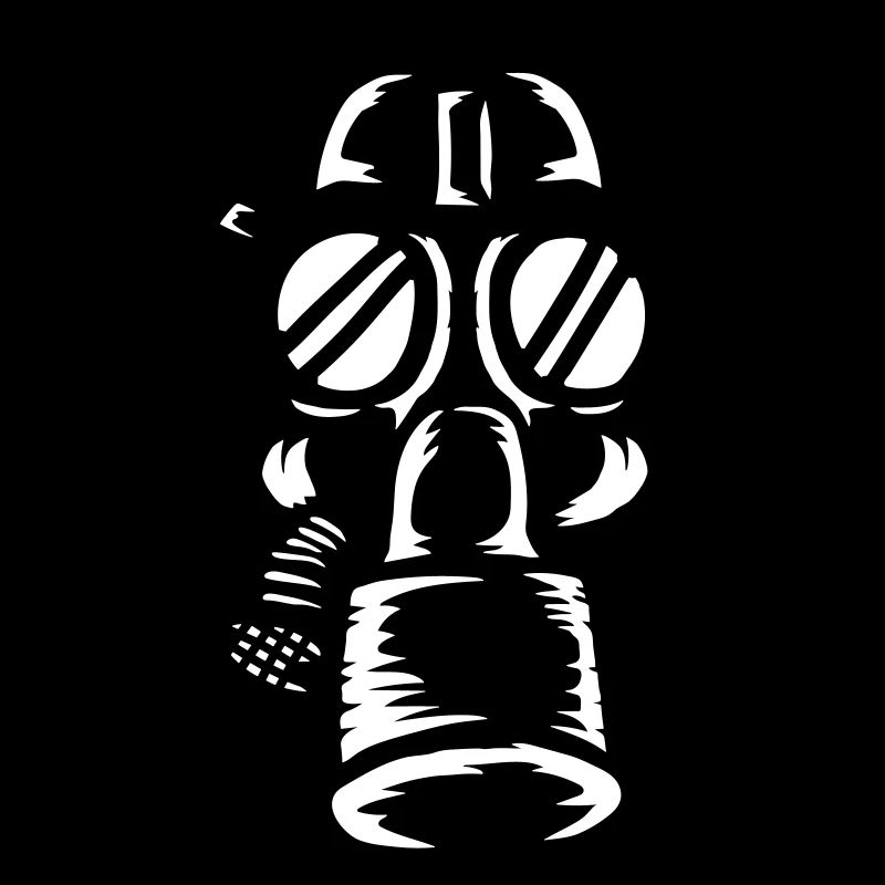 Conception de masque à gaz à filtre rétro