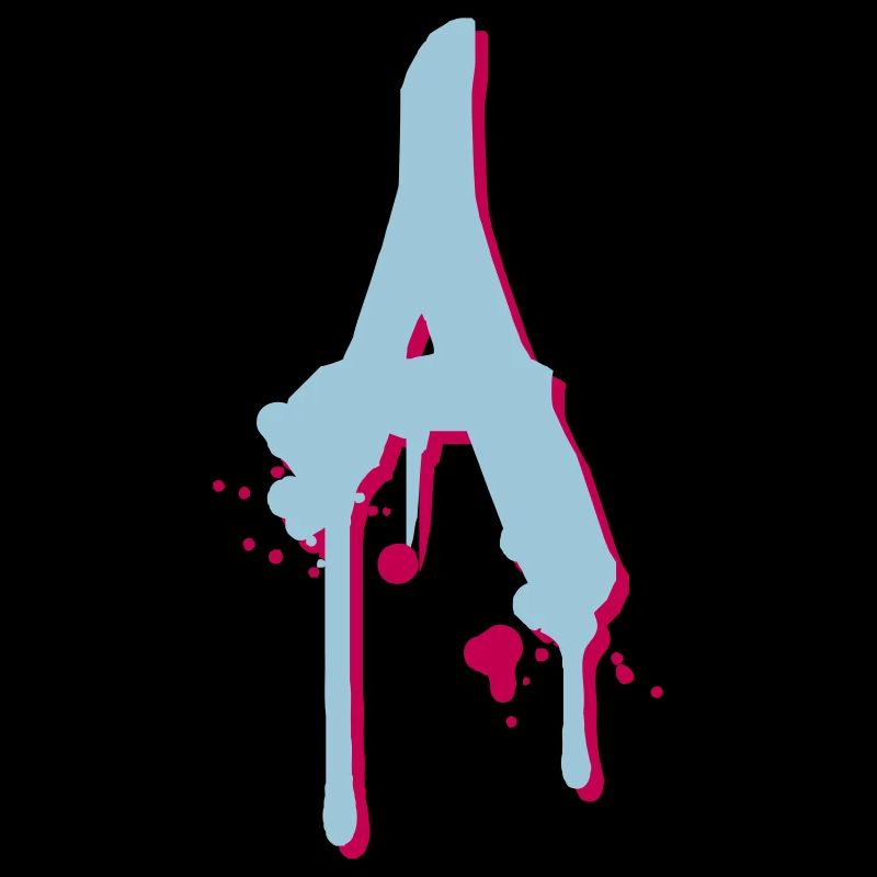 Un graffiti gouttes aspersion de sang Farbklex