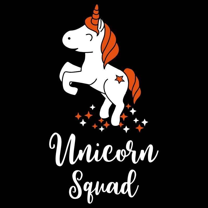 Unicorn Squad - Team Einhorn - Glitzer - Geschenk